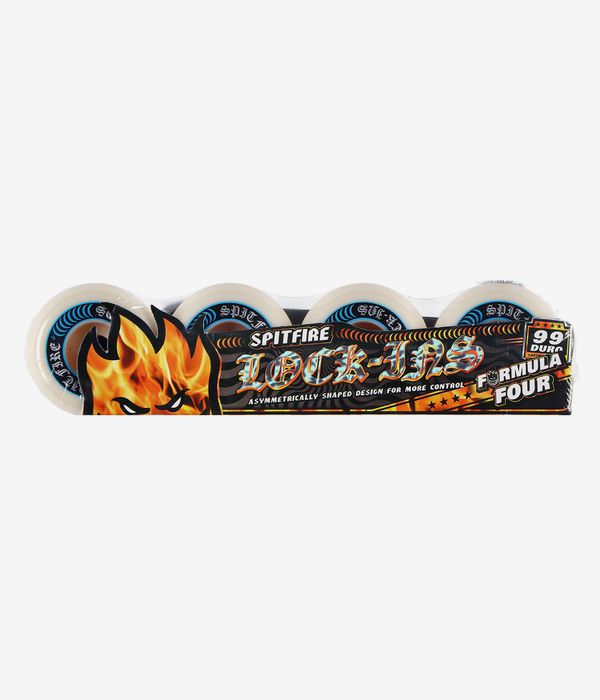 Spitfire Formula Four Lock Ins Rollen (white blue) 52mm 99A 4er Pack