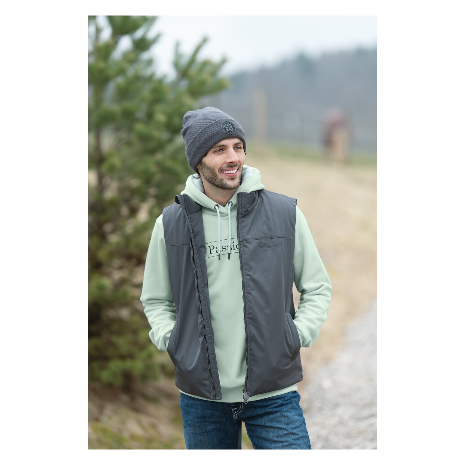 Passion 4Q Hoodie  - light aqua