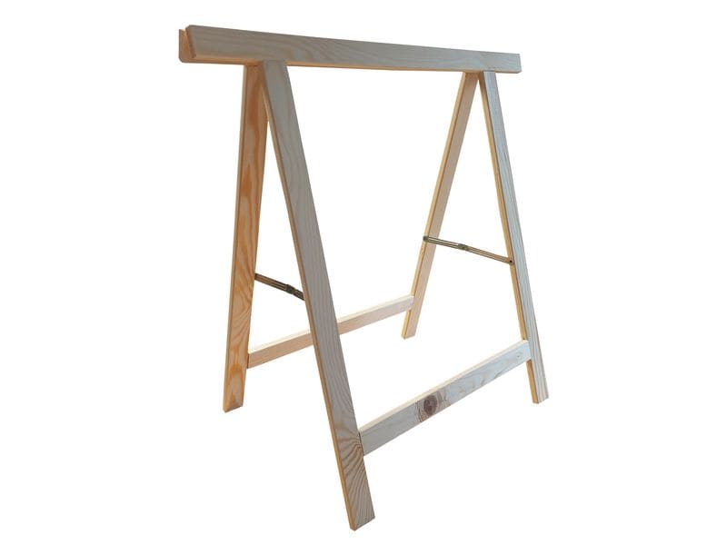 Holz Zollhaus Bockleiter aus Fichte 75 x 75 cm, Naturfarben Arbeitsbock