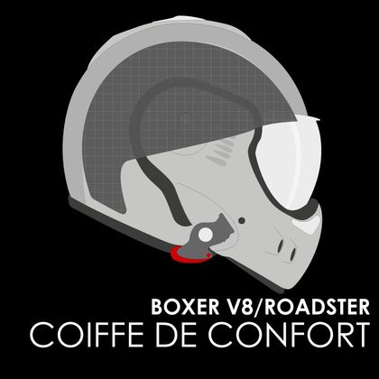 Coiffe ROOF BOXER V8 - Noir