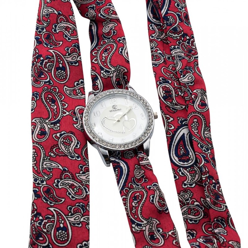 Montre Femme CHTIME bracelet Tissu Rose