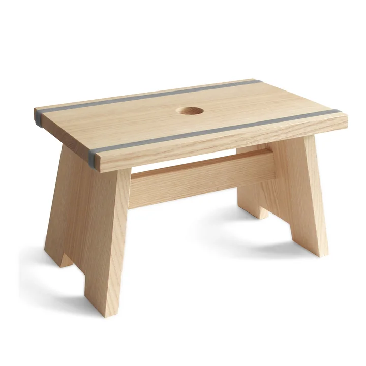 side by side - Fussschemel Little Stool, blaugrau