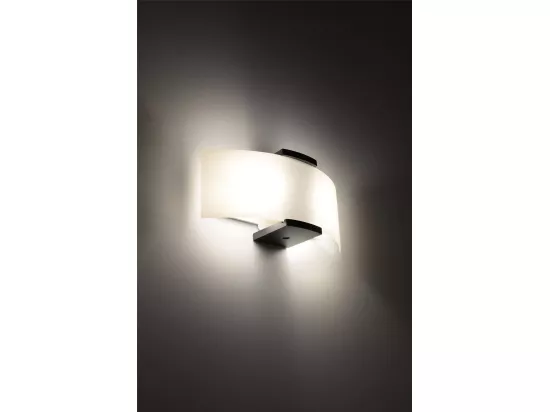 Sollux EMILIO Applique murale à 2 ampoules Blanc, Wengé, E14