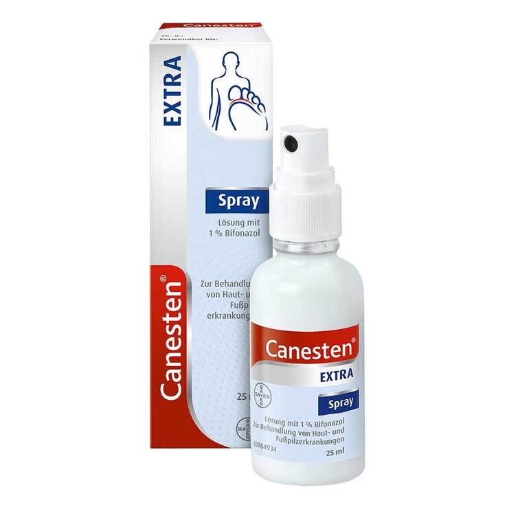Canesten EXTRA Spray gegen Pilzerkrankungen der Haut, 25 ml