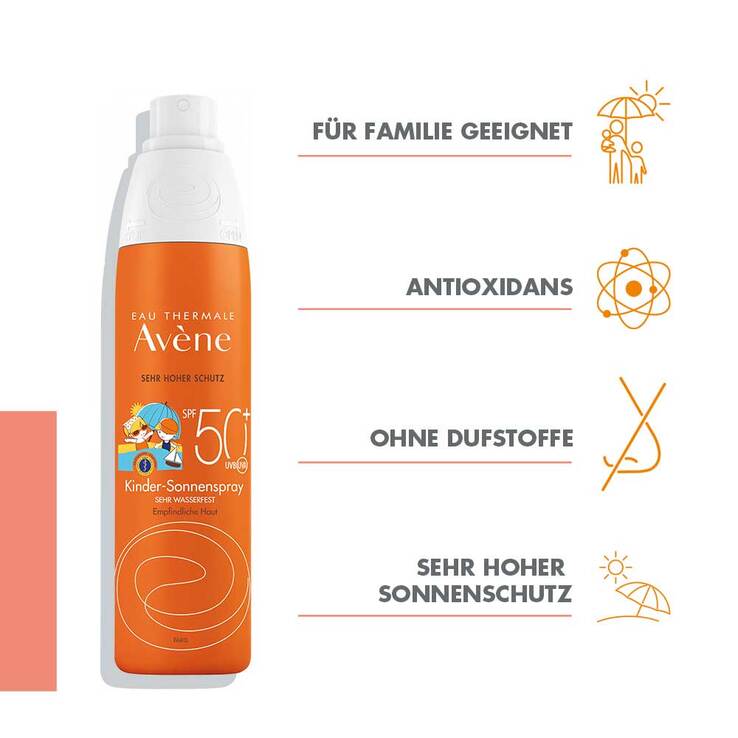 Avene Kinder-Sonnenspray SPF 50+, 200 ml