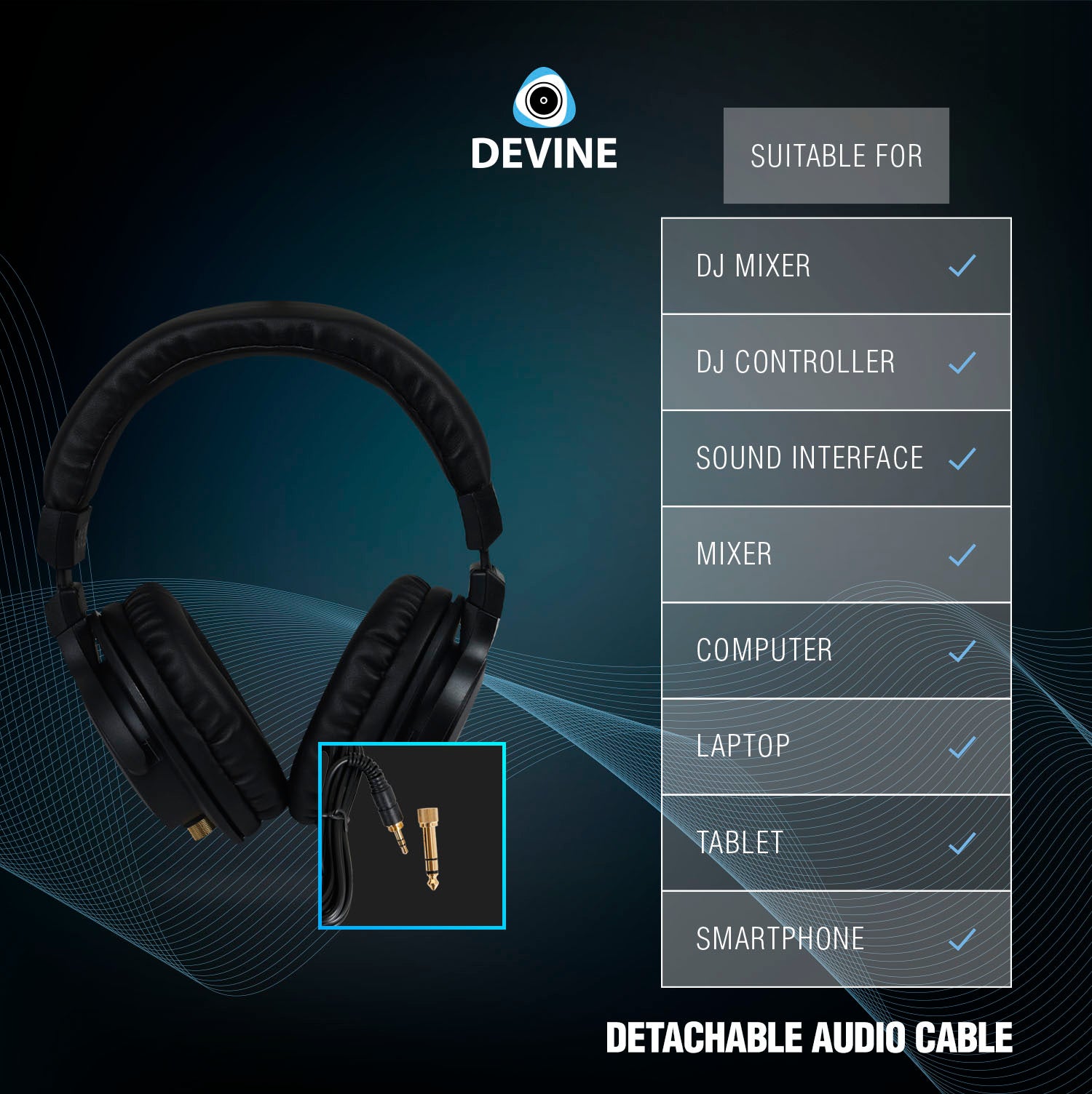 Devine PRO 4000 over-ear koptelefoon