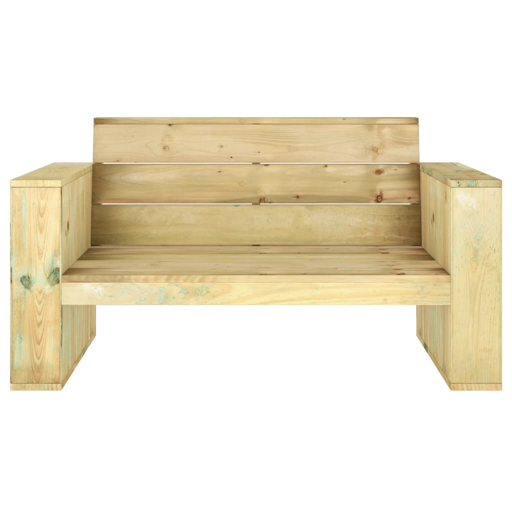 Salon de jardin meuble d'extérieur ensemble de mobilier 3 pièces bois massif de pin imprégné