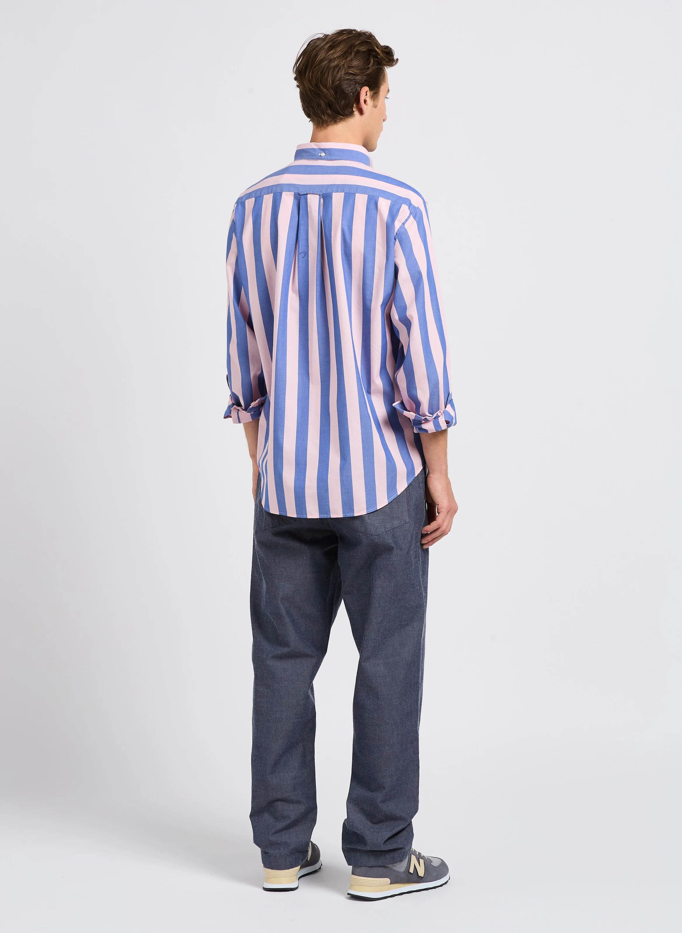 FLINT - Pantalon droit en coton bio | Bleu
