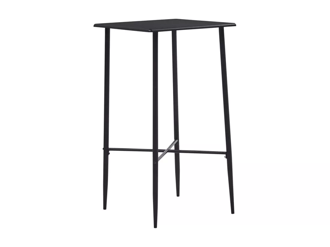 Table de bar Noir 60x60x111 cm MDF