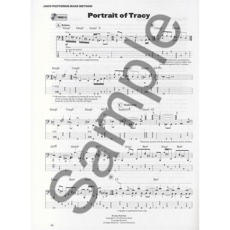 Hal Leonard - Ray Peterson - Jaco Pastorius Bass Method