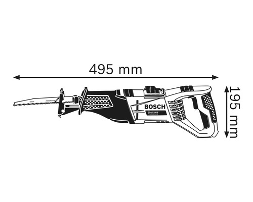 Bosch Professional GSA 1100 E reciprozaag inclusief draagtas en 3x reciprozaagbladen