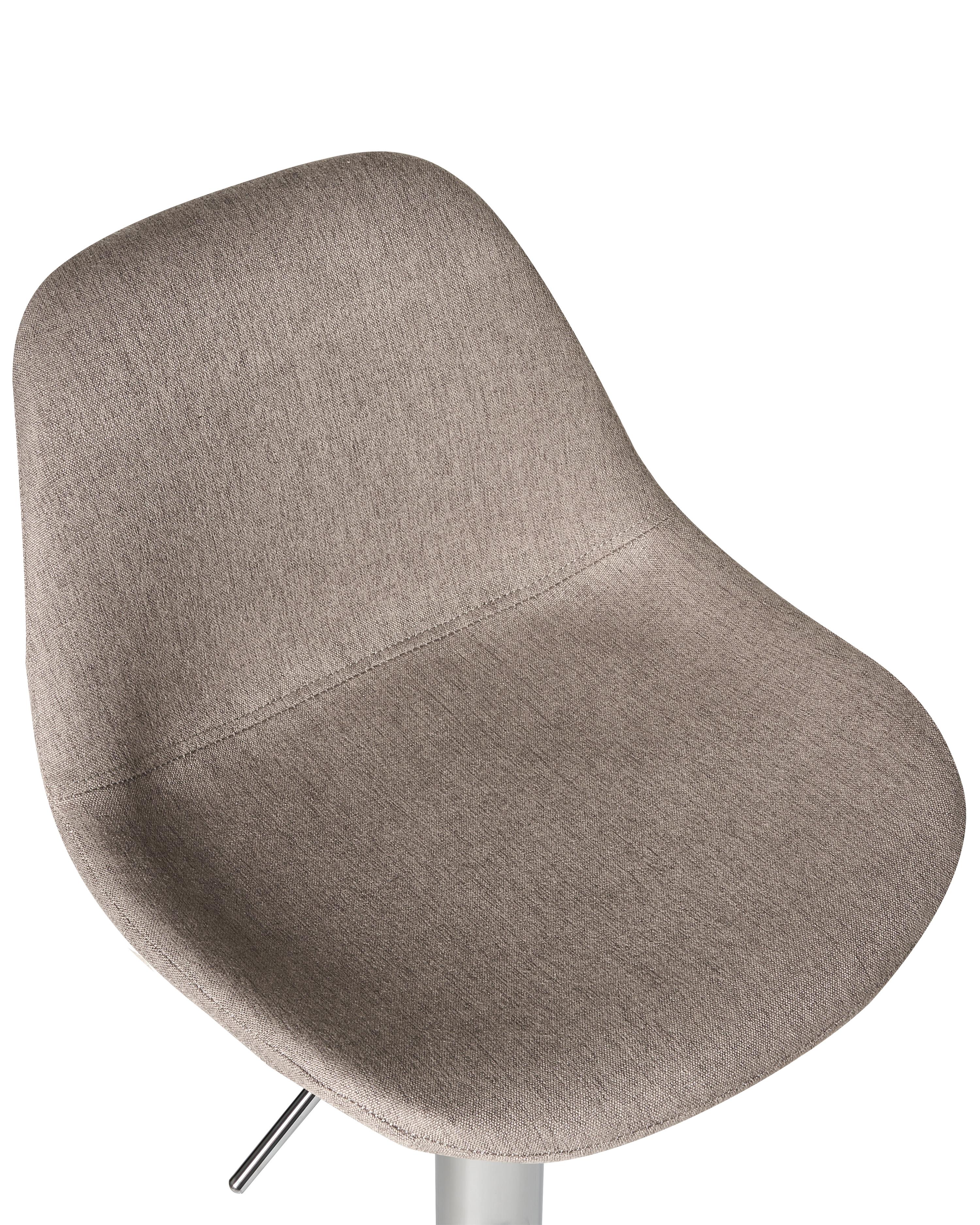 Set van 2 barkrukken KAHLA Stof draaibaar Taupe