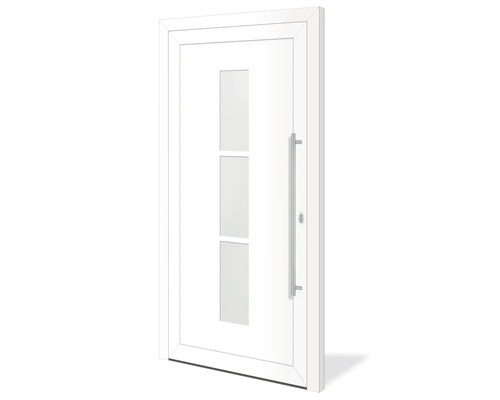 Aluminium voordeur Oregon wit 1100 x 2100 mm rechts