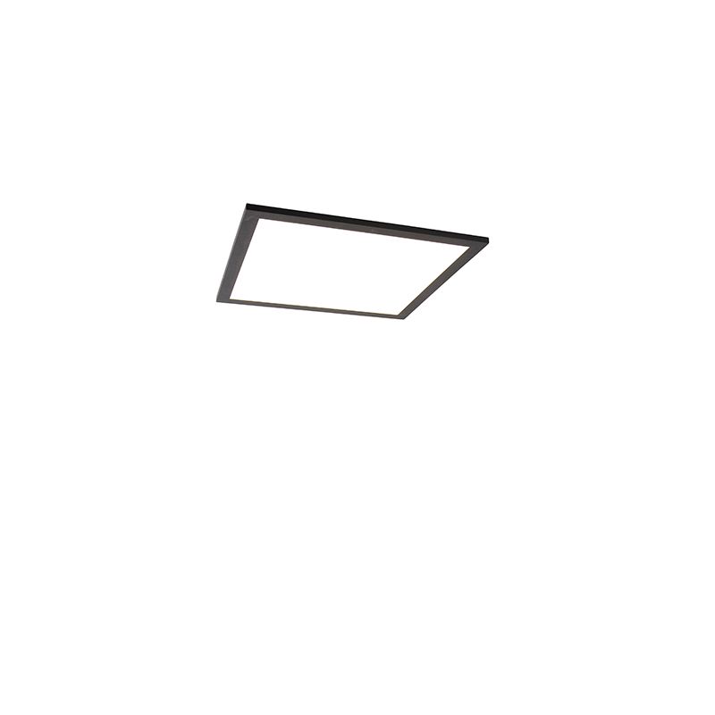 Modern LED paneel zwart 40 cm incl. LED - Liv