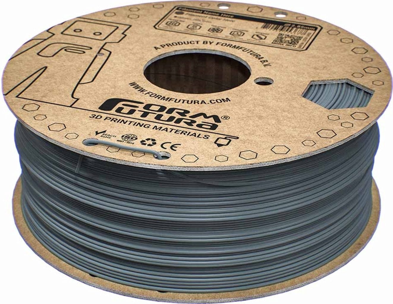 FormFutura  EasyFil™ ePETG Squirrel Grey, 1,75 mm / 1000 g    Benutzerfreundliches PETG Filament