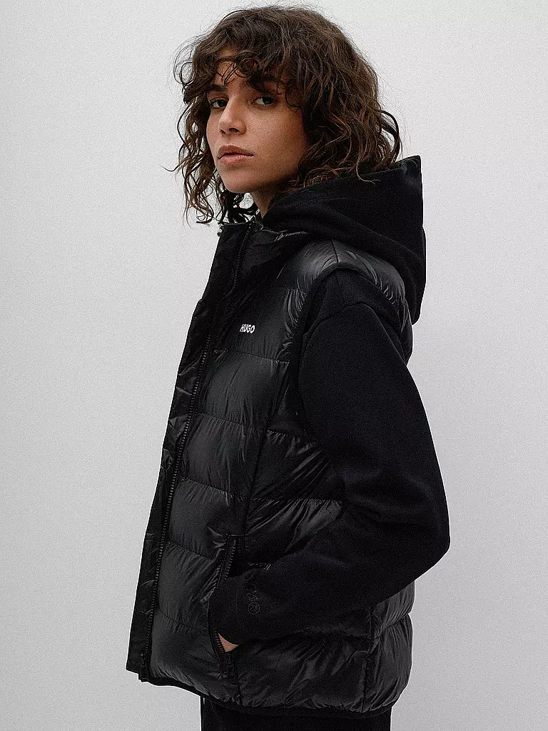 HUGO Steppgilet FANDICIA schwarz