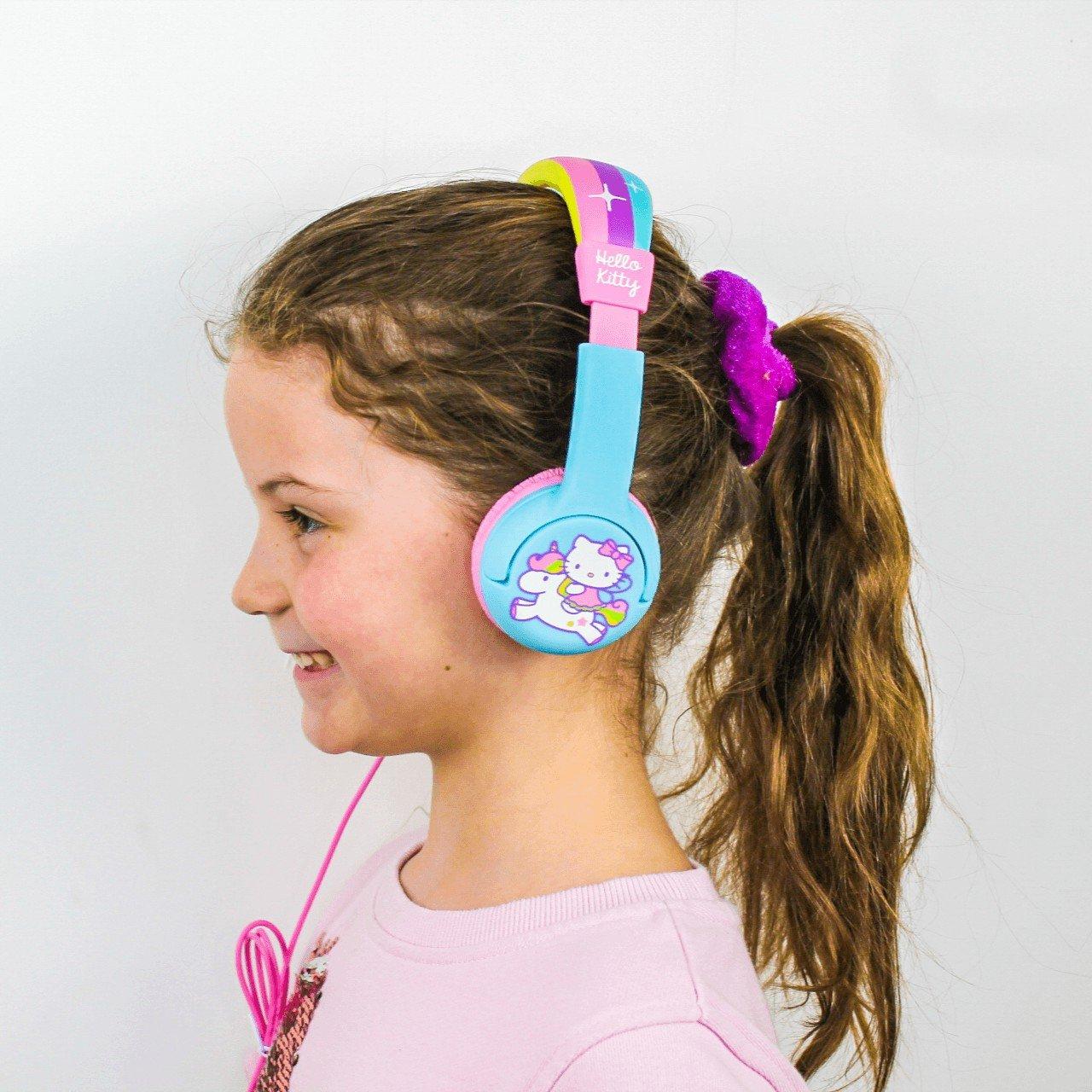 OTL Hello Kitty Rainbow Unicorn Kids Wired Headphones