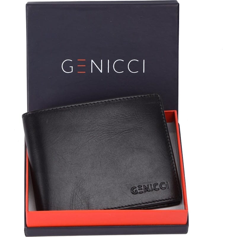 Genicci Noble Clinton Heren Portemonnee Black