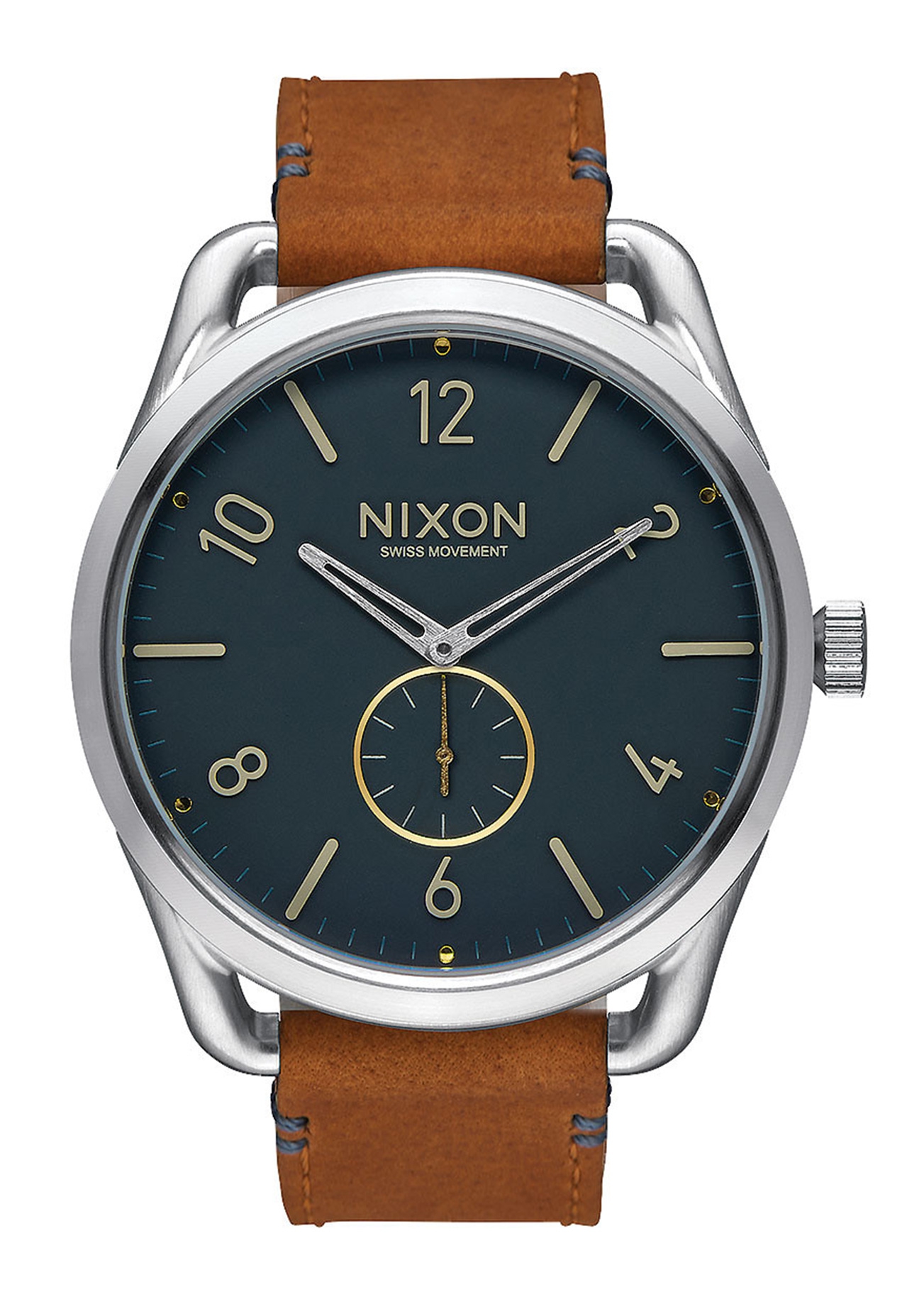 Nixon The C45 Leather Navy / Saddle A4652186