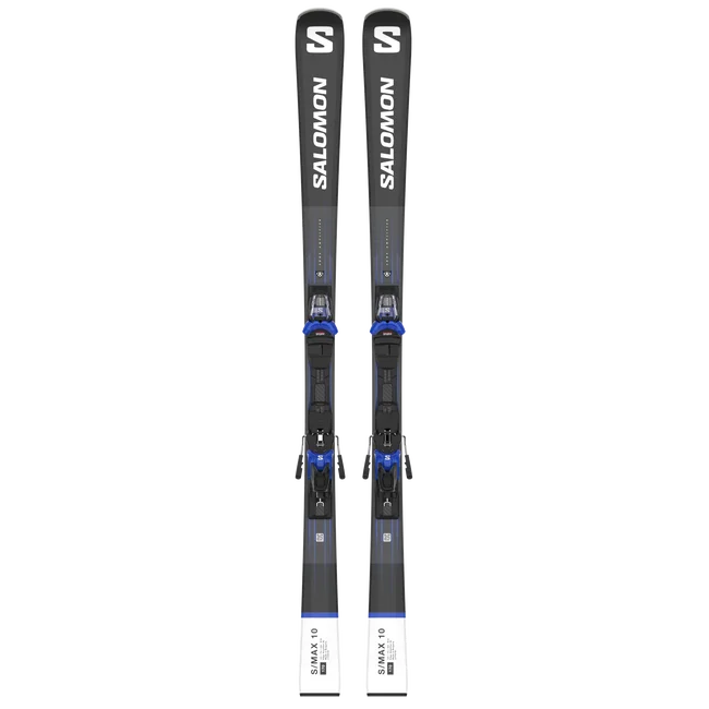 S/MAX 10 (and M12)  Pisten-Ski-Set, Unisex Black/White/RaceBlue