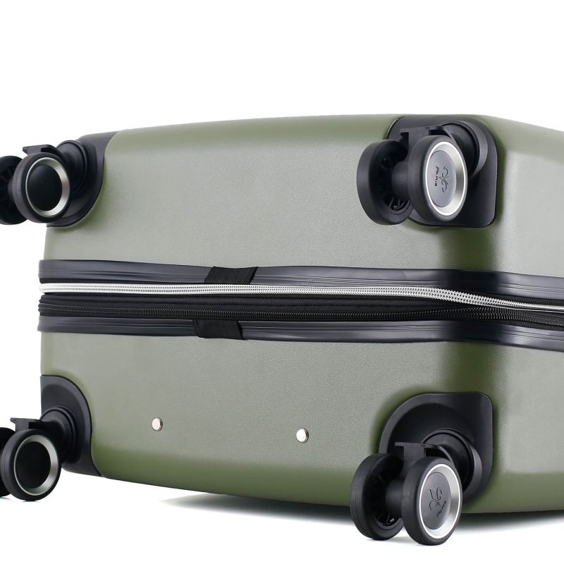 Lot de 2 valises cabine rigides 376 Extensibles 55 cm Vert