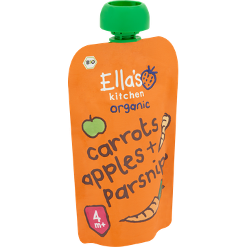 Ella's Kitchen Wortels, appels + pastinaak 4+ biologisch 120 g
