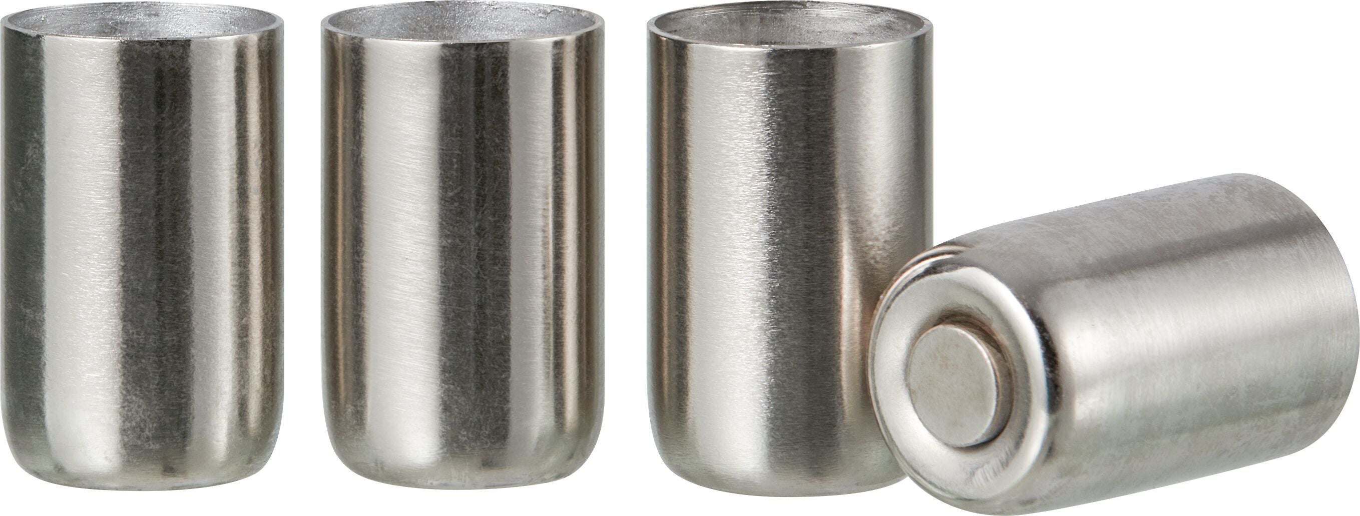 NINA Kerzenständer - Silber / H: 4.0 cm