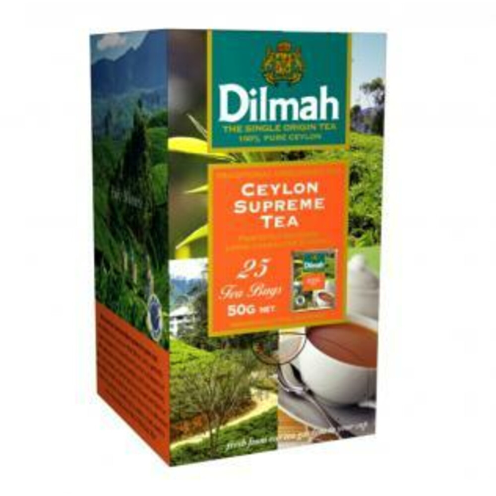 3x Dilmah Ceylon Supreme Thee 25 stuks