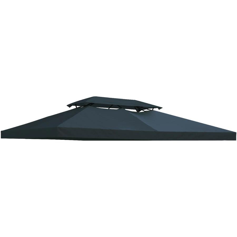 Outsunny Pavillondach für 3 x 4 m Pavillons grau