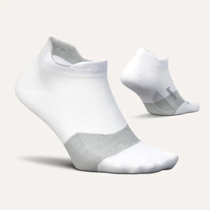 Feetures Unisex Strømper Elite Ultra Light No Show Hvid