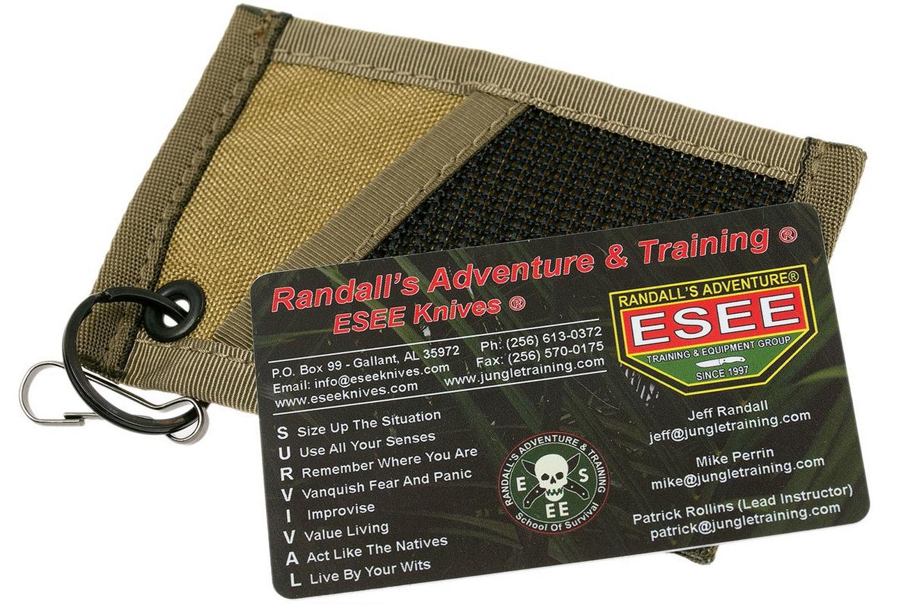 ESEE Card Holder Desert Tan, foedraal voor survival cards CARD-HOLDER-DT