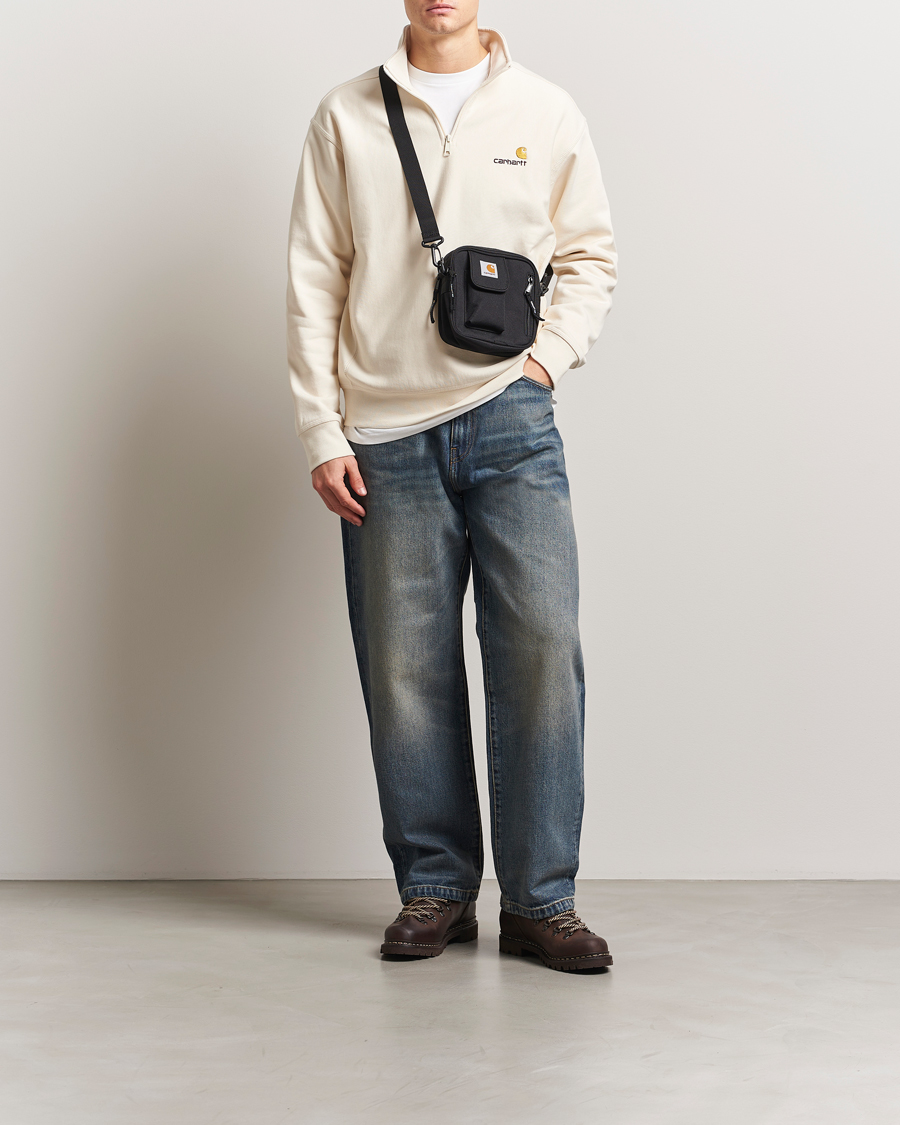 Carhartt WIP American Script Half Zip Sweatshirt Natural