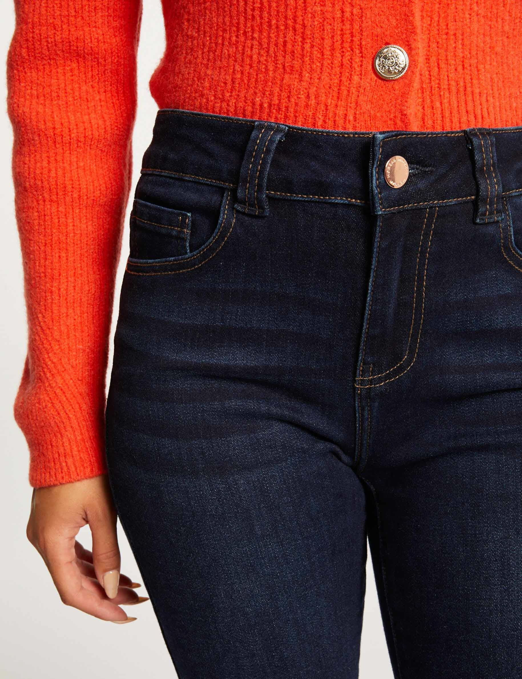 Jeans slim taille haute jean brut femme - jean_brut
