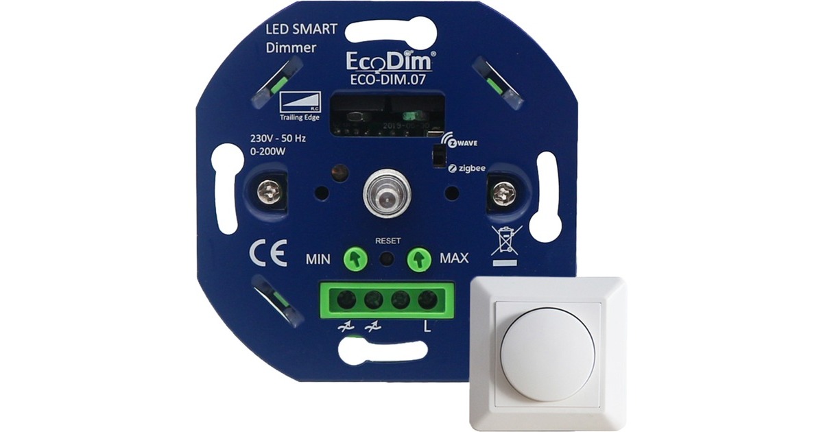 EcoDim Smart LED Dimmer  (Blauw, Z-Wave & Zigbee)