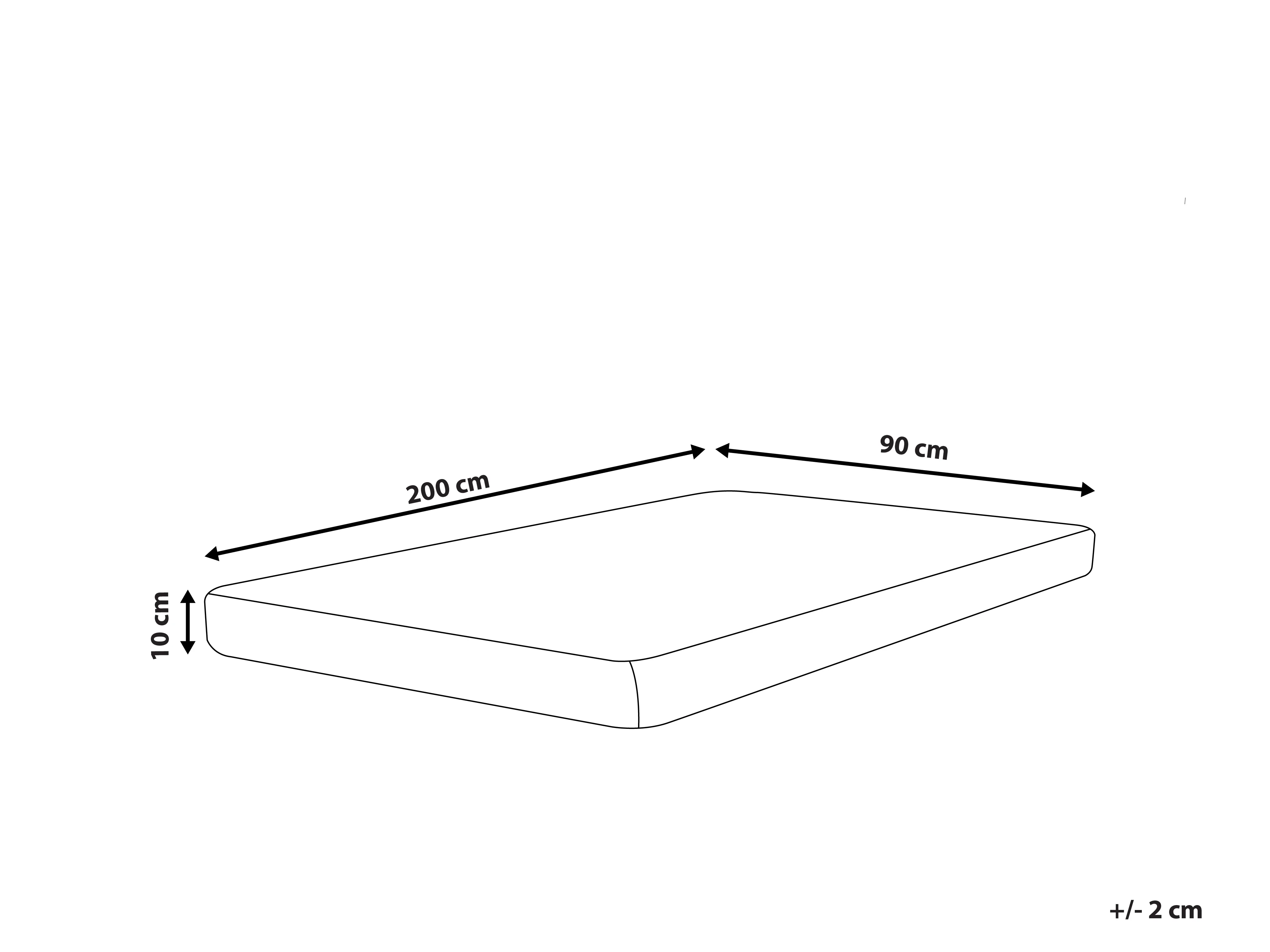 Schuimmatras PICCOLO H2/3 Medium 90 x 200 cm