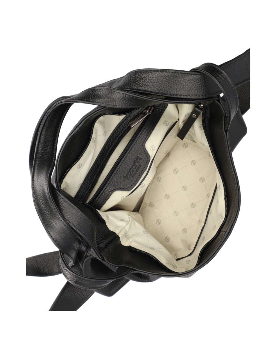 Glattleder Hobo Bag