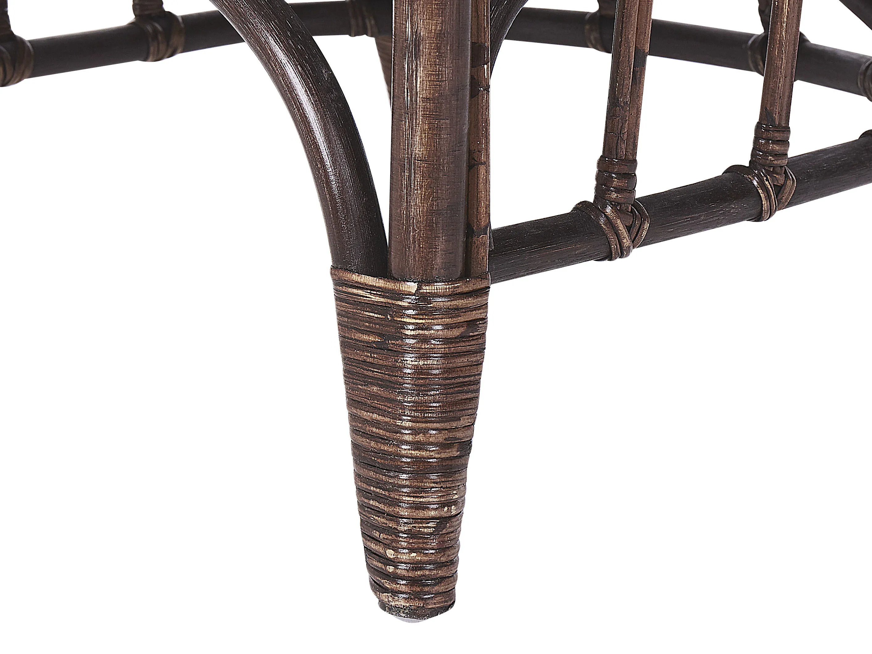 Loungeset met tafel 4-zits BRINDISI Rotan Donkerbruin