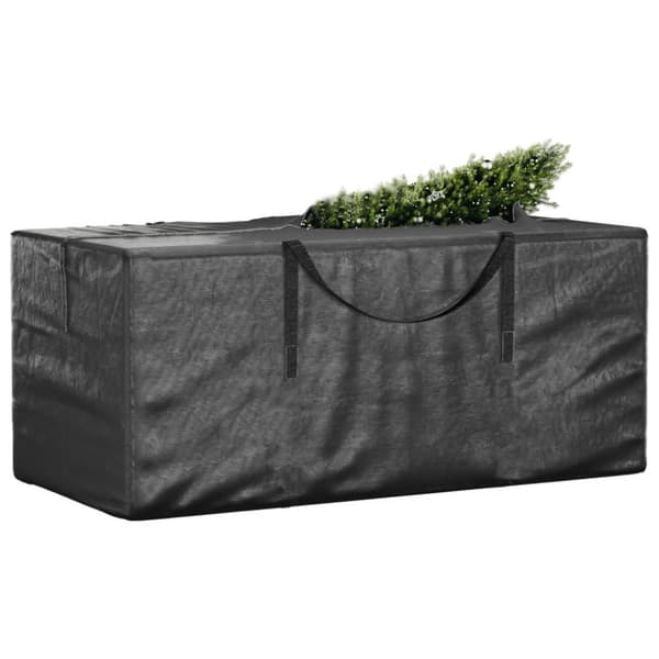 vidaXL Oppbevaringspose for juletre svart 150x75x75 cm polyetylen