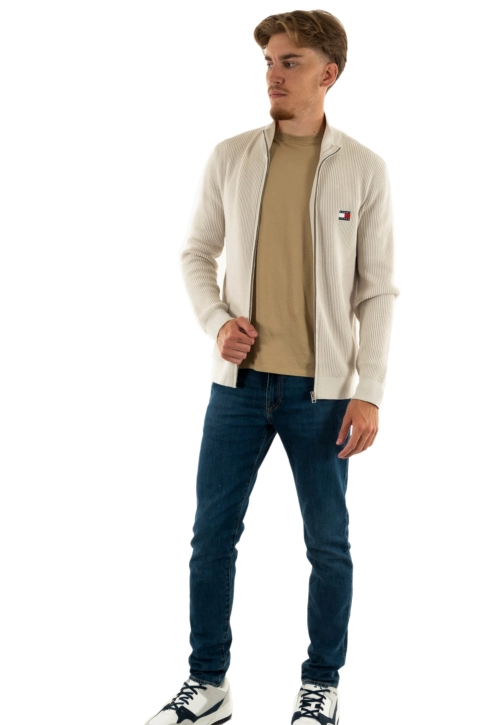 Sweat tommy jeans slim xs badge acg newsprint