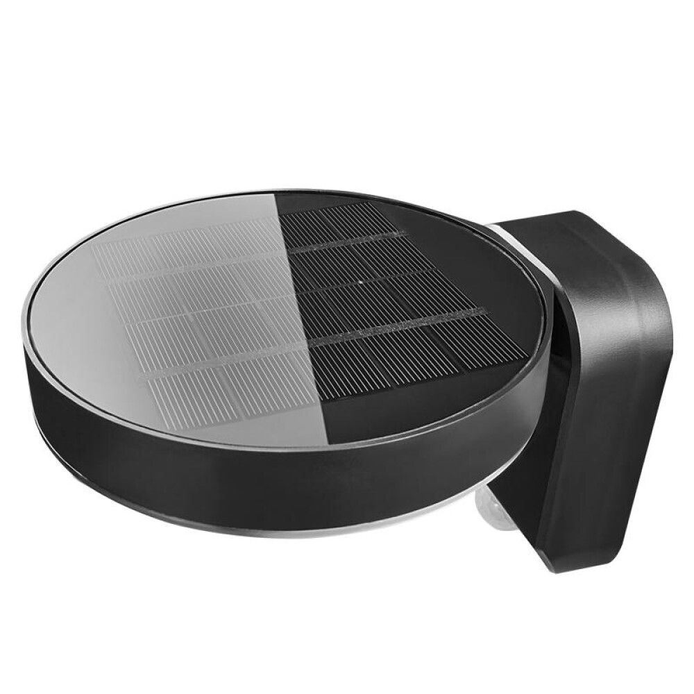 VEGGLAMPE NORDLUX RICA ROUND SOLCELLE SVART