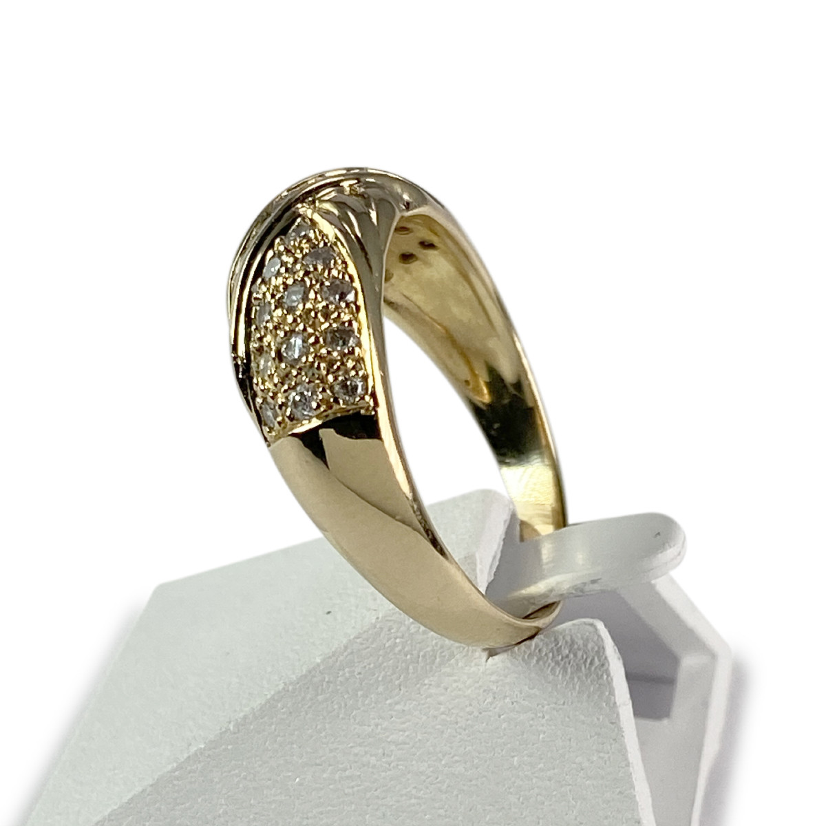 Bague d'occasion or 750 jaune diamants