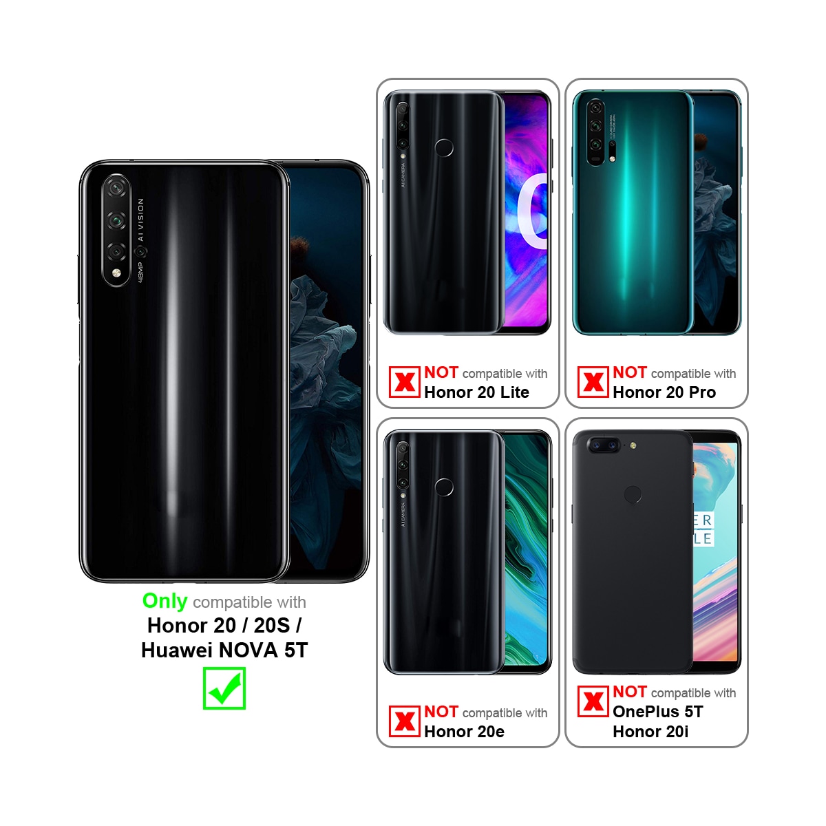 Honor 20 / 20S / Huawei NOVA 5T Skjermbeskytter