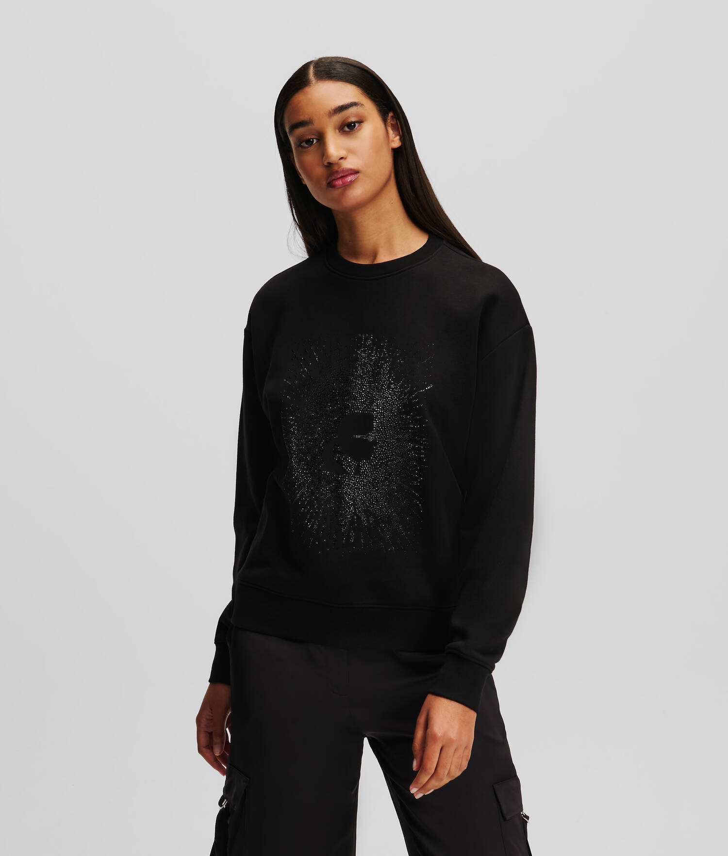 SWEAT-SHIRT À STRASS KARL KAMEO