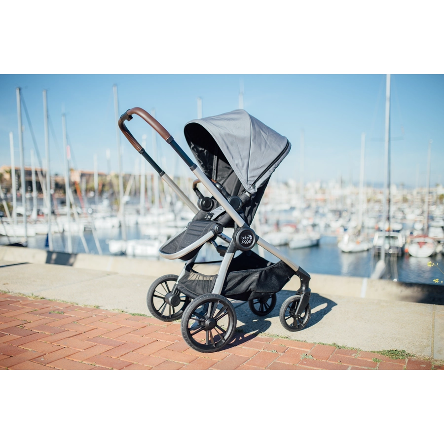 baby jogger Kinderwagen City Sights inkl. Babywanne Dark Slate und Wetterschutz