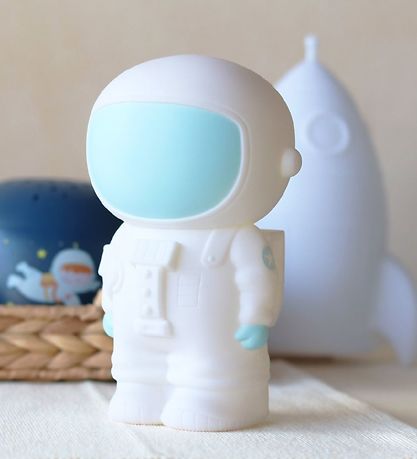 A Little Lovely Company Sparegris - Astronaut - Hvid/Bl?