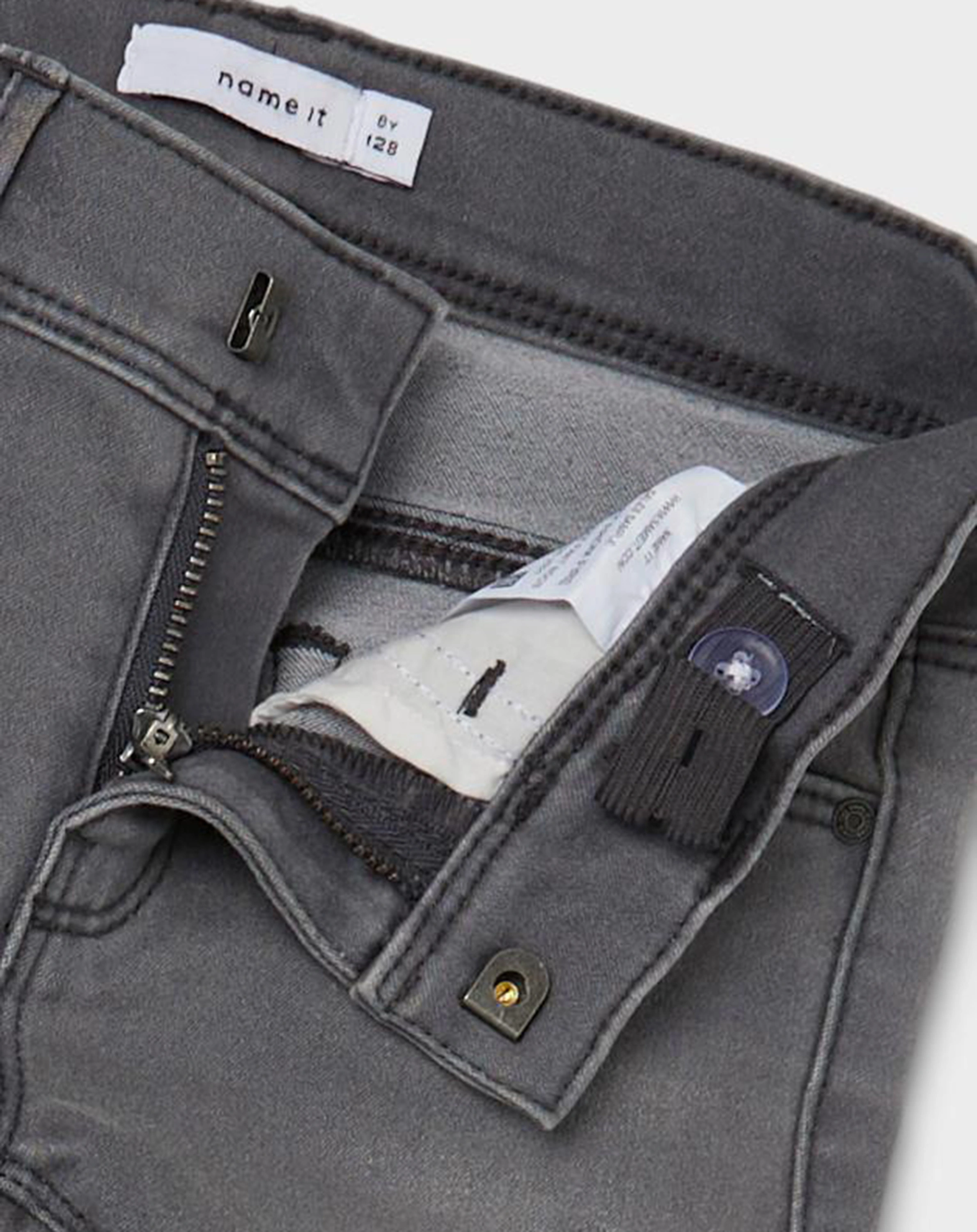 Jeanshose NKFPOLLY Skinny Fit in light grey denim