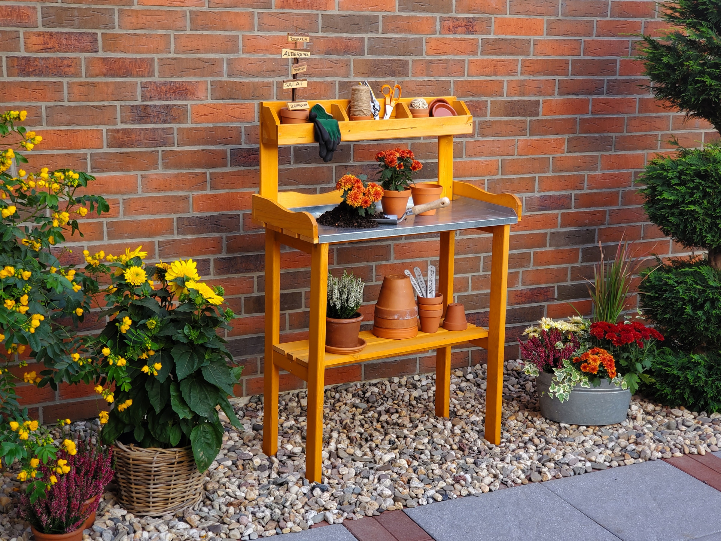 promadino Pflanztisch BxTxH: 84x38x130 cm