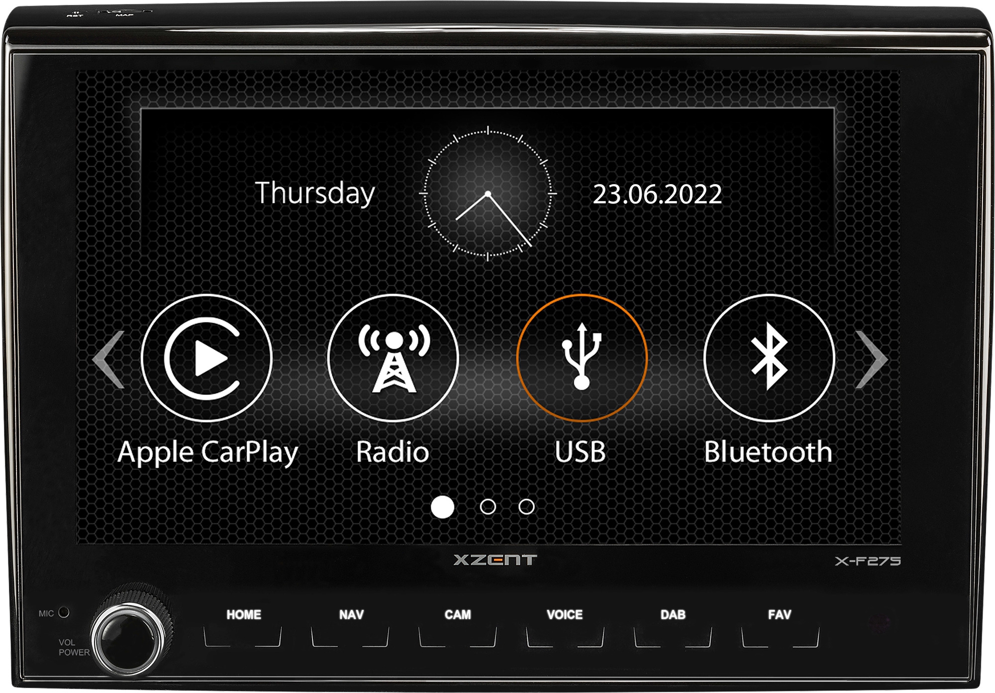 Xzent X-F275 Infotainer / Naviceiver für Fiat Ducato und Baugleiche ab 2006