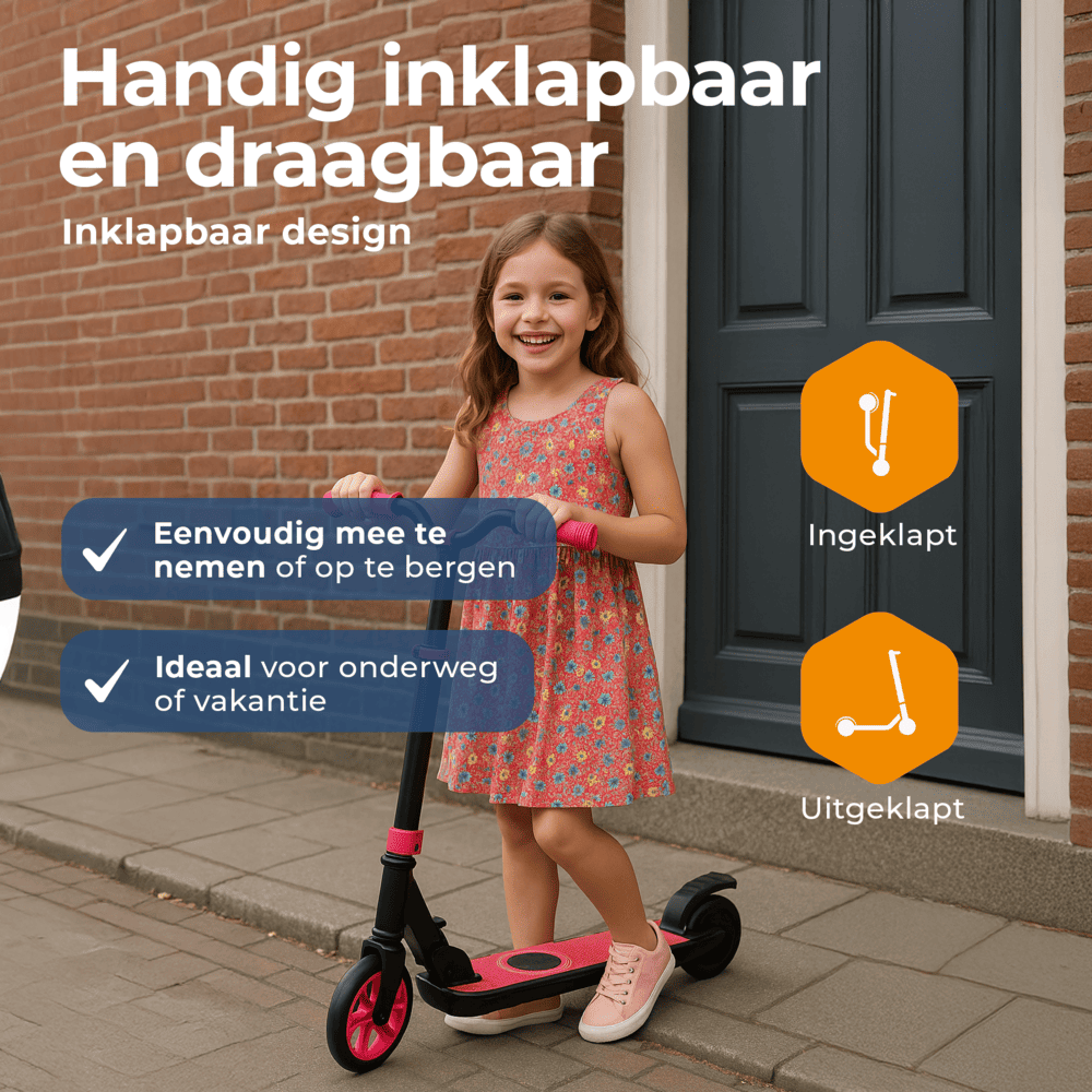 Denver SCK5500R elektrische kinderstep met LED verlichting