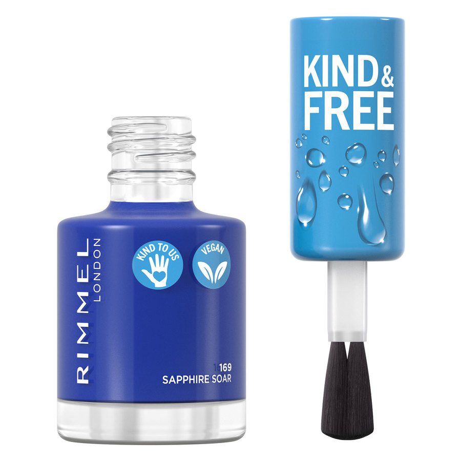 Rimmel London Kind & Free Clean Cosmetics Nail Polish 169 Saphirre Soar 8ml